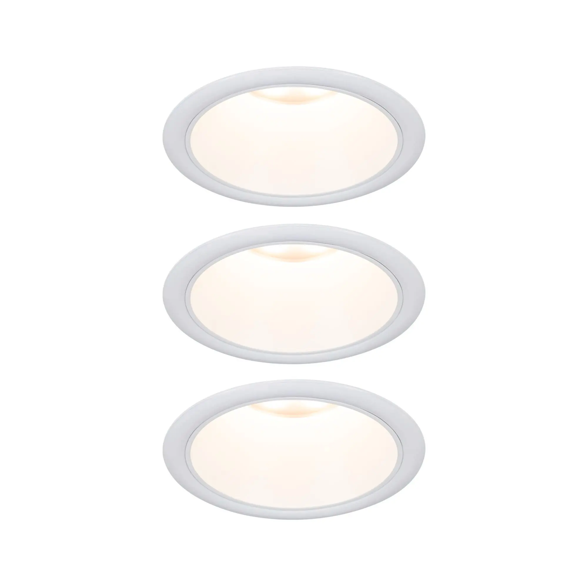 Produktfoto 1 von EBL Set Cole Coin 3StepDim rd starr LED 3x6W 2700K 230V weiss/weiss matt