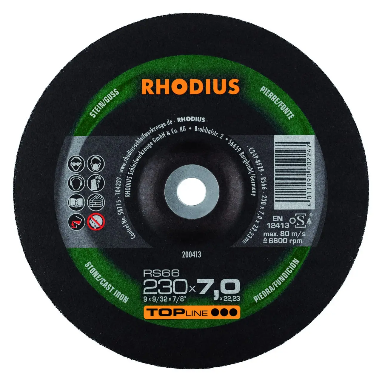 Produktfoto 1 von Schruppscheiben RS 66 230x6,0x22,23