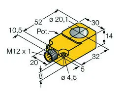 Produktfoto 1 von Induktiver Sensor mit Analogausgang