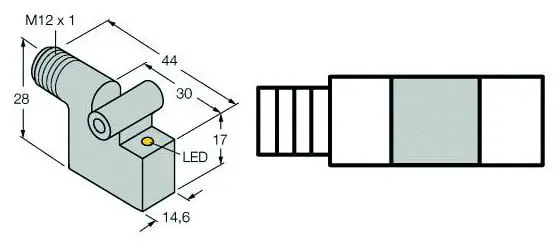 Produktfoto 1 von Magnetfeld-Sensor für Pneumatikzylinder