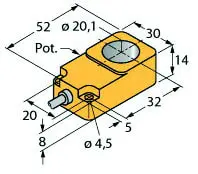 Produktfoto 1 von Induktiver Sensor mit Analogausgang