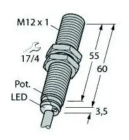 Produktfoto 1 von Kapazitiver Sensor ATEX Konformitätserklärung TURCK Ex-03025H X