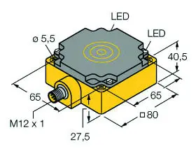 Produktfoto 1 von Induktiver Sensor mit erhöhtem Schaltabstand uprox