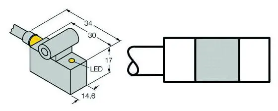 Produktfoto 1 von Magnetfeld-Sensor für Pneumatikzylinder KEMA 02 ATEX 1090X