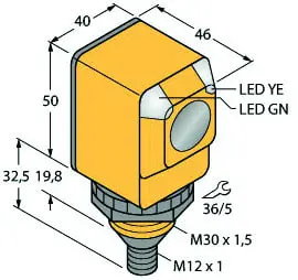 Produktfoto 1 von Opto Sensor Reflexionslichttaster mit fester Hintergrundausblendung