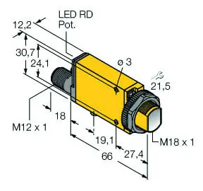 Produktfoto 1 von Opto Sensor Reflexionslichttaster KEMA 03ATEX 1441 X