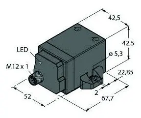 Produktfoto 1 von Induktiver Sensor für die Lebensmittelindustrie uprox+