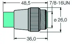 Produktfoto 1 von Zubehör für Feldbussysteme Busabschlusswiderstand TÜV 03 ATEX 2379X