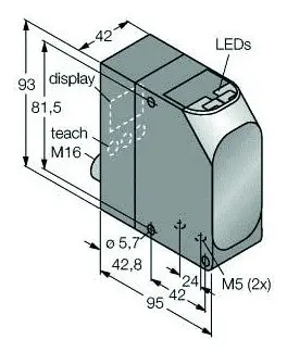 Produktfoto 1 von Opto Sensor Reflexionslichtschranke Laser-Laufzeitmesser
