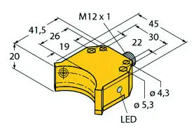 Produktfoto 1 von Induktiver Doppelsensor für Schwenkantriebe KEMA 02 ATEX 1090X