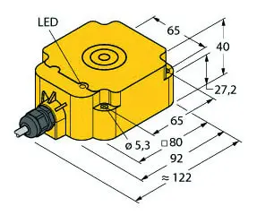 Produktfoto 1 von Induktiver Sensor mit erhöhtem Schaltabstand KEMA 02 ATEX 1090X