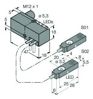 Produktfoto 1 von Induktiver Sensor Abfrageset für Pneumatikspanner