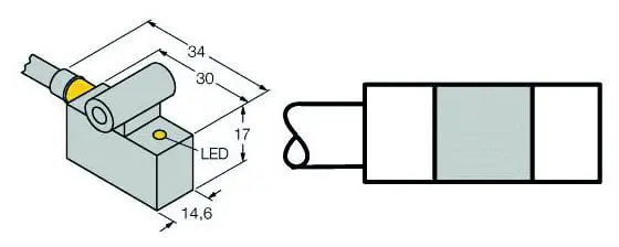 Produktfoto 1 von Magnetfeld-Sensor für Pneumatikzylinder