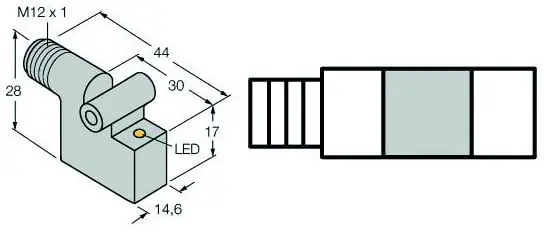 Produktfoto 1 von Magnetfeld-Sensor für Pneumatikzylinder