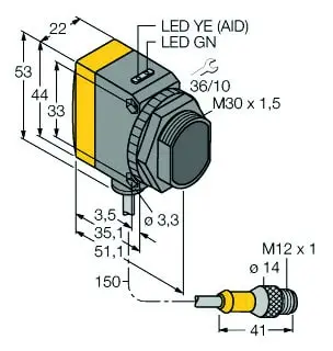 Produktfoto 1 von Opto Sensor Einweglichtschranke (Empfänger) zur Wassererkennung