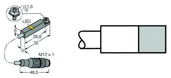 Produktfoto 1 von Magnetfeld-Sensor für Pneumatikzylinder KEMA 02 ATEX 1090X