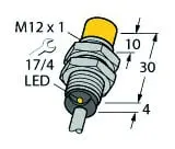 Produktfoto 1 von Induktiver Sensor mit erweitertem Temperaturbereich KEMA 02 ATEX 1090X