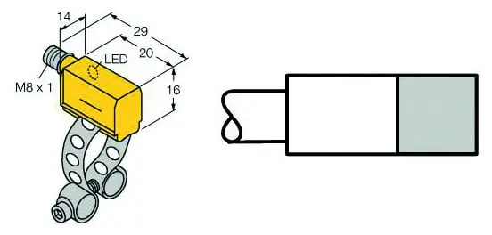 Produktfoto 1 von Magnetfeld-Sensor für Pneumatikzylinder