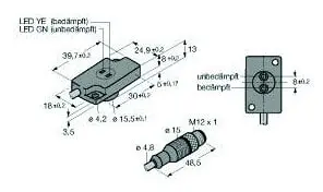 Produktfoto 1 von Induktiver Sensor (Axial) Abfrageset für Pneumatikspanner