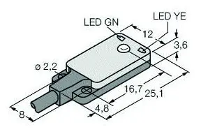 Produktfoto 1 von Opto Sensor Einweglichtschranke (Sender) Miniatursensor