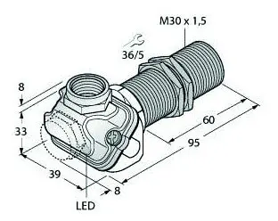 Produktfoto 1 von Induktiver Sensor für die Lebensmittelindustrie uprox+