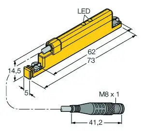 Linearwegsensor zur analogen Pneumatik-Zylinder-Abfrage permaprox