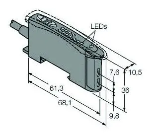 Produktfoto 1 von Opto Sensor Basisgerät für Kunststofflichtleiter