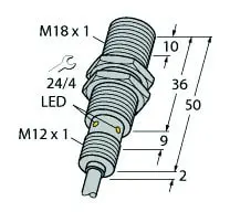 Produktfoto 1 von Induktiver Sensor für die Lebensmittelindustrie uprox+