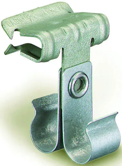 Produktfoto 1 von Flanschklipp zum Aufschlagen mit 2 Snap-On Kabelklipps
