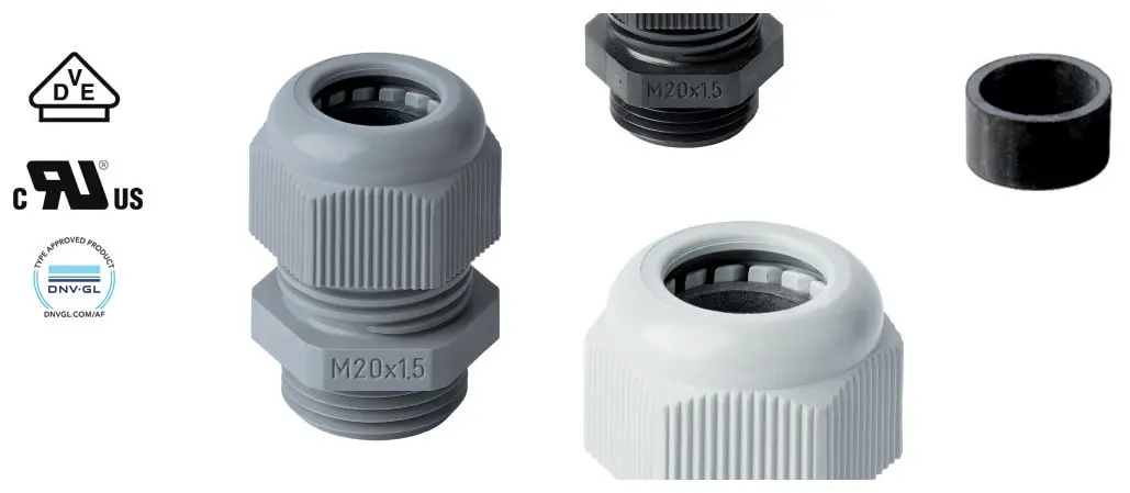 Produktfoto 1 von PERFECT Kabelverschraubung M20 lichtgrau 8-13mm L15mm IP68 Gew.lang