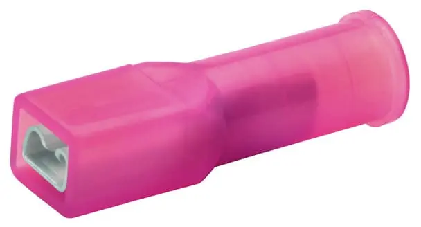 Flachsteckhuelse,vollisoliert, 0,5qmm-1qmm,2,8mmx0,5mm,CuZn,galvanisch