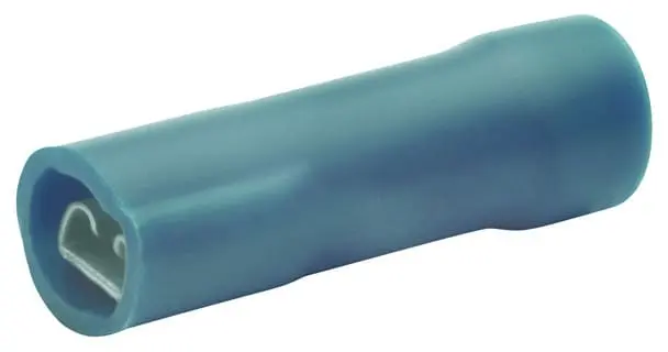 Produktfoto 1 von Flachsteckhuelse,vollisoliert, 1,5qmm-2,5qmm,2,8mmx0,5mm,CuZn,galvanisc