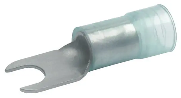 Produktfoto 1 von Quetschkabelschuh,isoliert,16qmm,M6, E-Cu,galvanisch verzinnt,Gabelform
