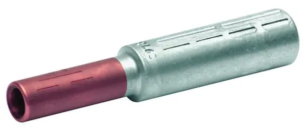 Produktfoto 1 von Al-Cu-Pressverbinder,von Al 240qmm rm/sm auf Cu 50qmm rm/sm,Al99,5/E-Cu,blank