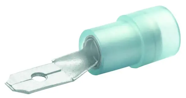 Produktfoto 1 von Flachstecker,isoliert,1,5qmm-2,5qmm, 4,8mmx0,5mm,CuZn,galvanisch verzinnt, bl