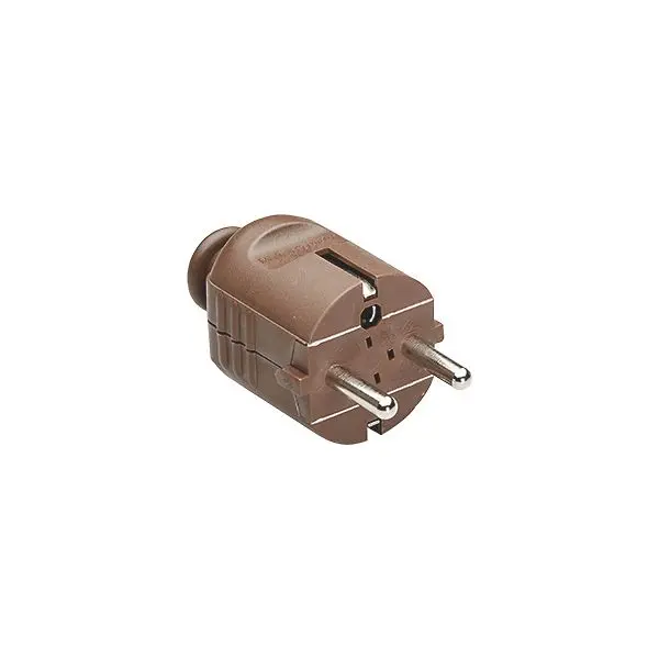 Produktfoto 1 von Schukostecker zentral braun