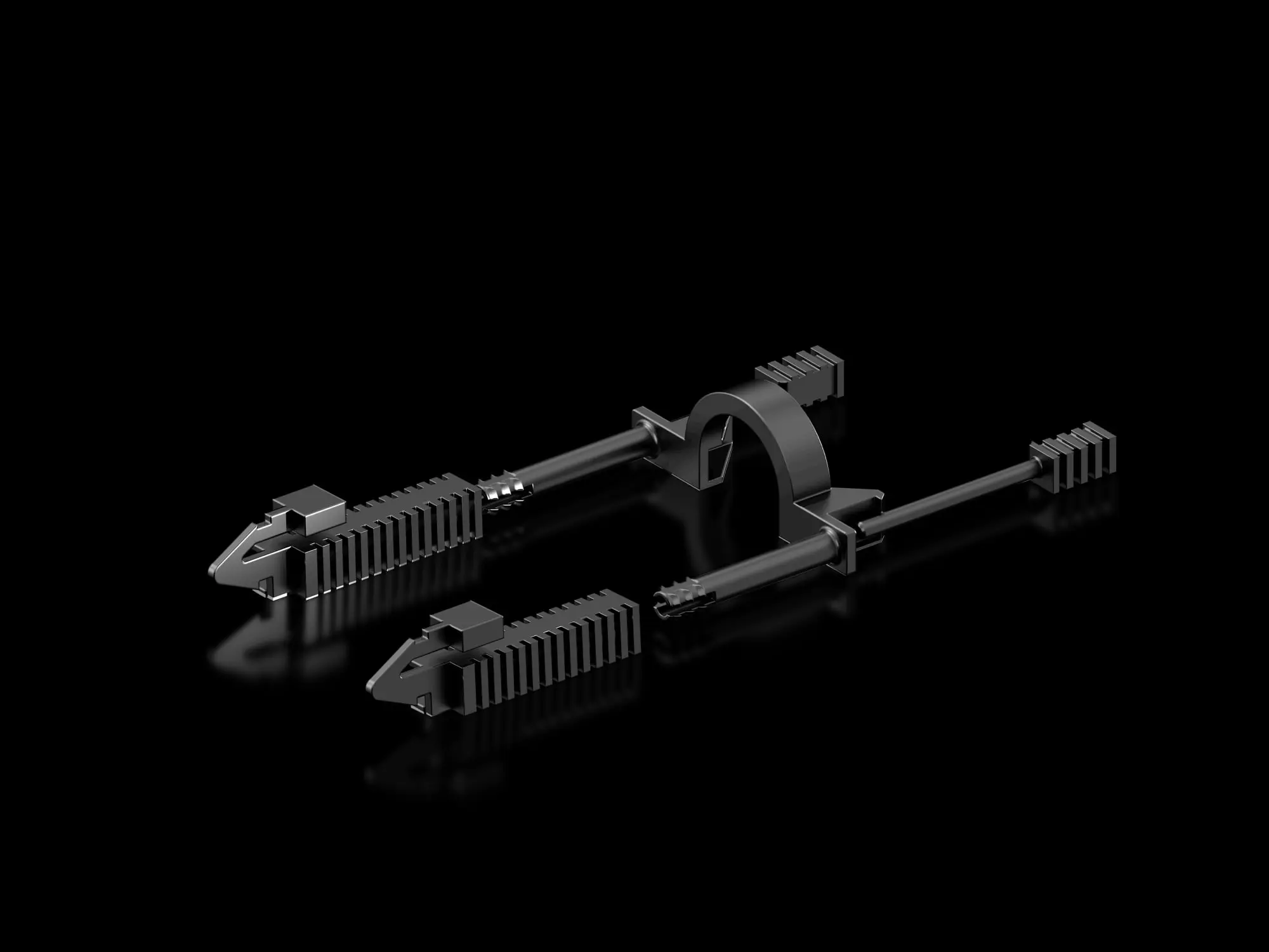 Produktfoto 1 von Steckerverriegelung für C14 und C20 Stecker, RAL 9005