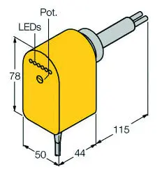 Produktfoto 1 von Strömungssensor Eintauchsensor mit integrierter Auswerteelektronik