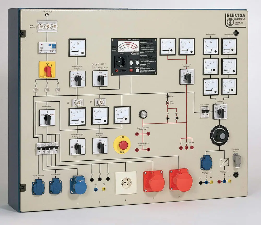 Produktfoto 1 von Prüftafel m.eingeb. dig Gerätet. DIN VDE 0701/0702 BT USB-Schnit. zur Dokumen.