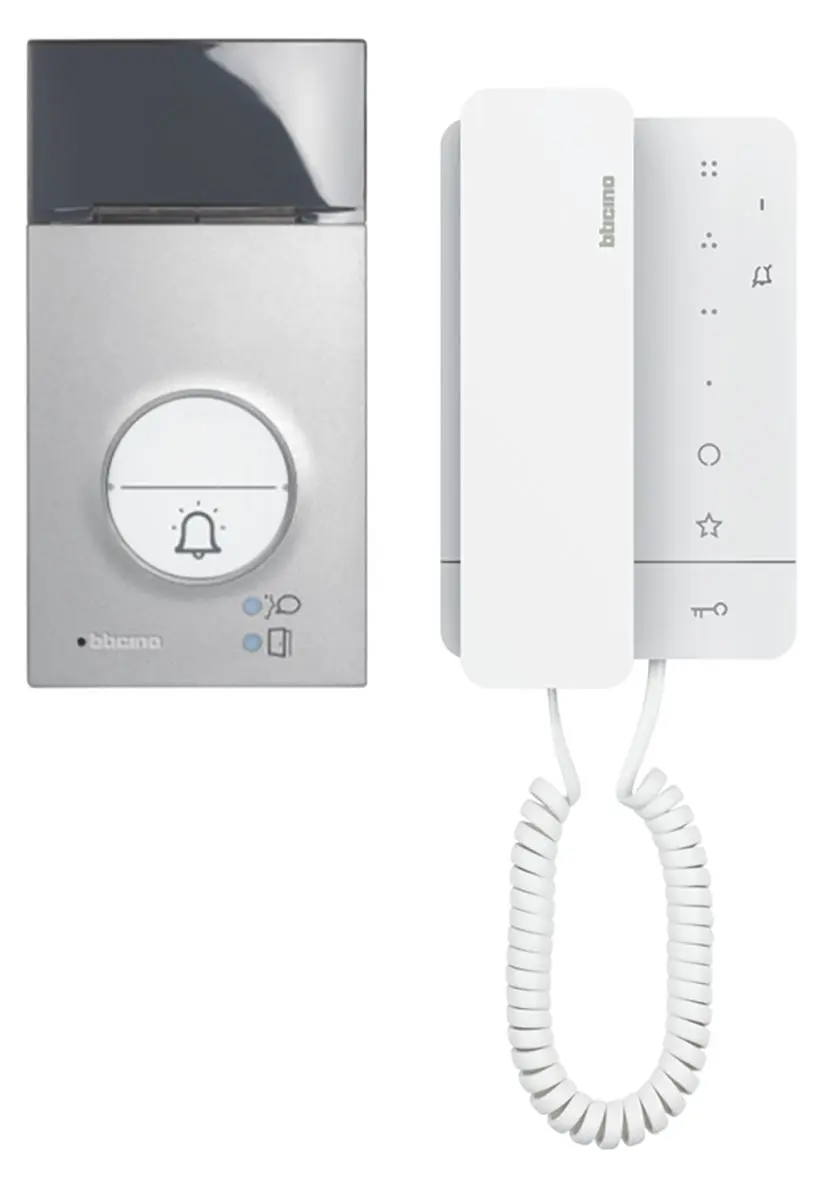 Produktfoto 1 von FlexONE Audio-Set m.Türstation LINEA3000 1 u.2 Ruftasten + CLASSE100 A16M