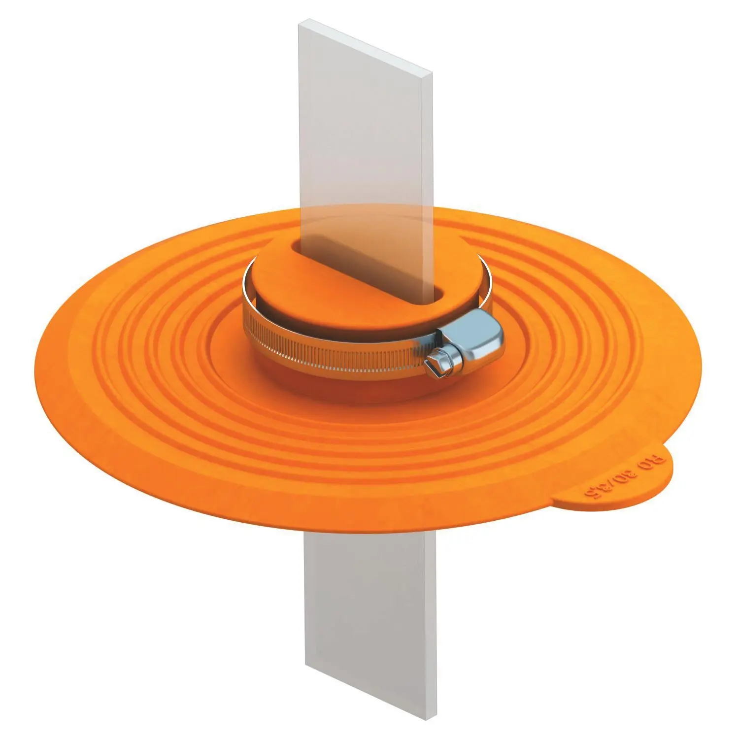 Dichtmanschette für Flachleiter 30x3,5mm 30x3,5, TPE, pastellorange, RAL 2003