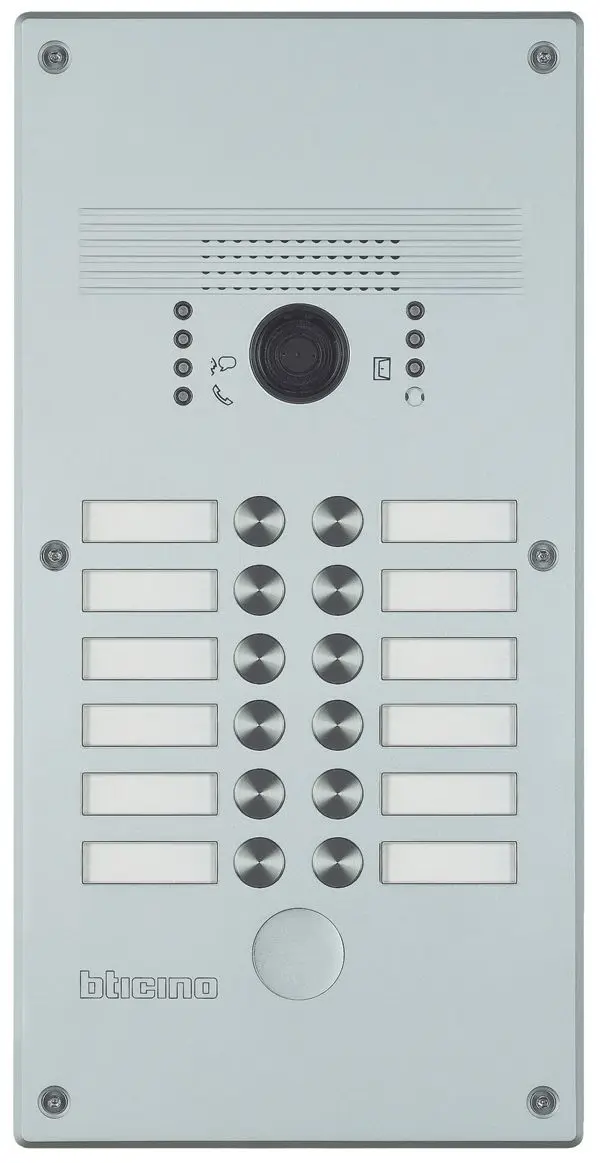 Produktfoto 1 von Video-Türstation LINEA300 m.12 Ruftasten, Ausführung: Aluminium
