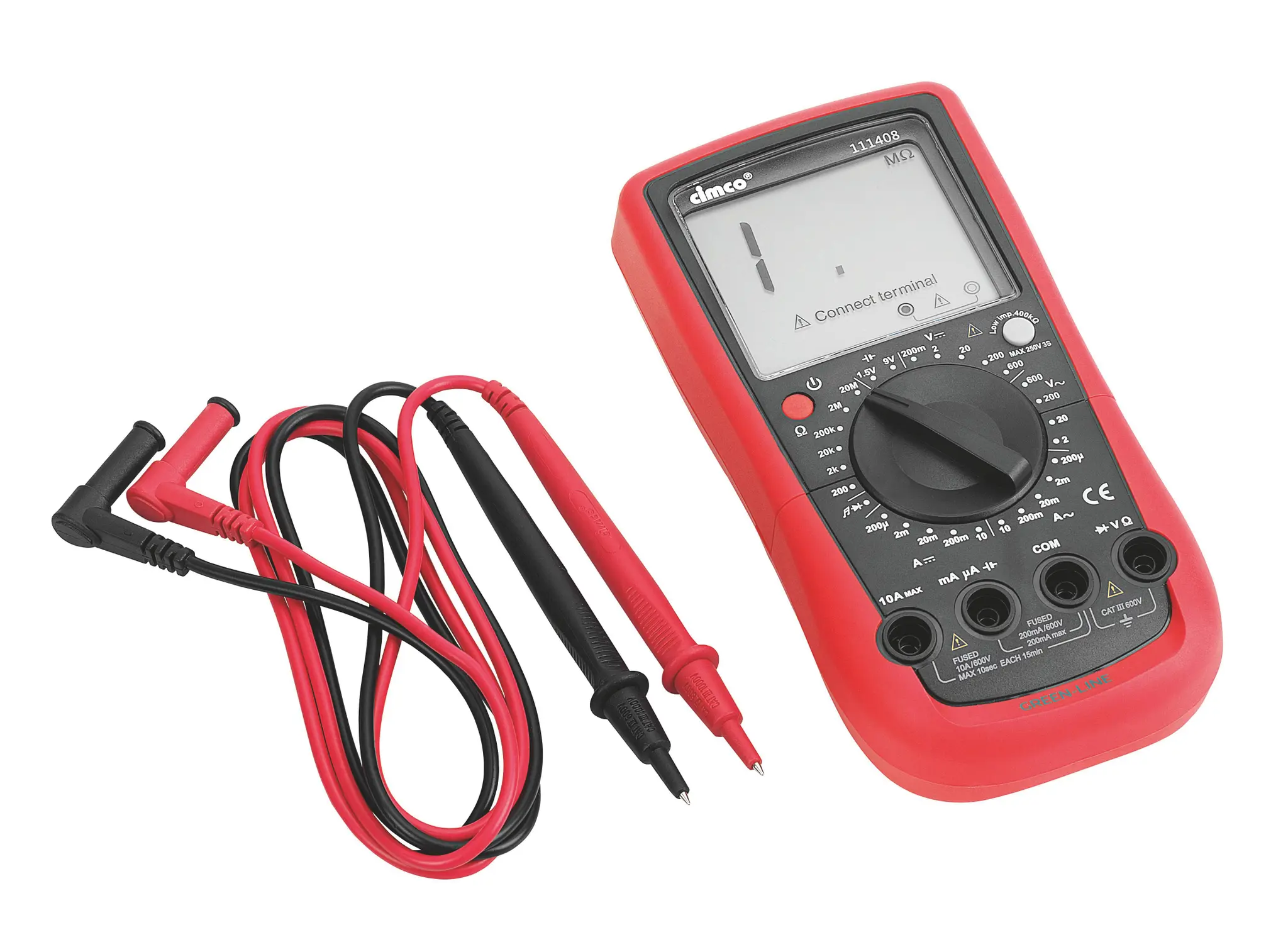 Produktfoto 1 von Digitales Multimeter easy mit Messbuchsenanzeige (600 V) TRMS