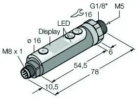 Produktfoto 1 von Drucksensor mit 2 Transistorschaltausgängen pnp