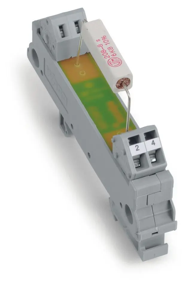 Produktfoto 1 von Bauteilmodul mit Widerstand,mit 1 Stück,Widerstand 9K1,grau