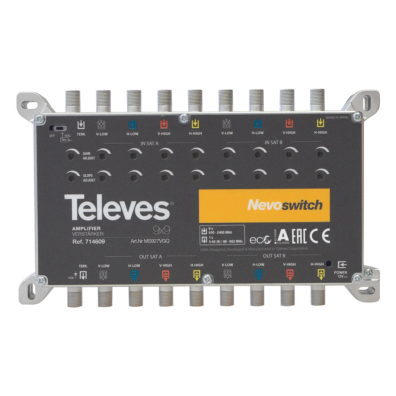 Produktfoto 1 von 9-fach Verstärker 27dB f.MS NEVO o.NT