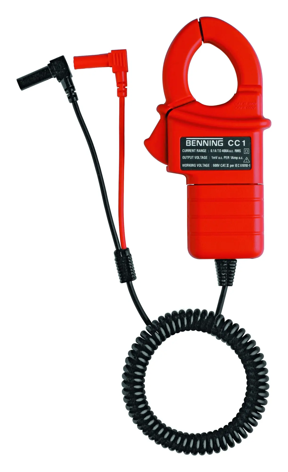 Produktfoto 1 von AC-Stromzangenadapter 1A-400A AC 1mV/1A max.30mm m.Zubehör