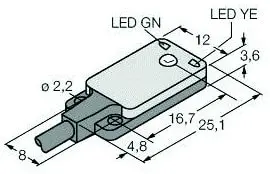 Produktfoto 1 von Opto Sensor Einweglichtschranke (Empfänger) Miniatursensor