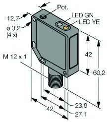 Produktfoto 1 von Opto Sensor Reflexionslichttaster mit fester Hintergrundausblendung