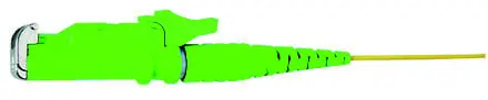 Produktfoto 1 von Faserpigtail 9/125 OS2, L=2 m E2000/APC Stecker, grün